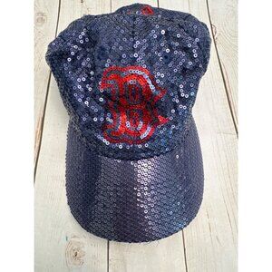 Boston Red Sox Womens Victoria’s Secret Pink New Era Sequins Baseball Cap VGUC